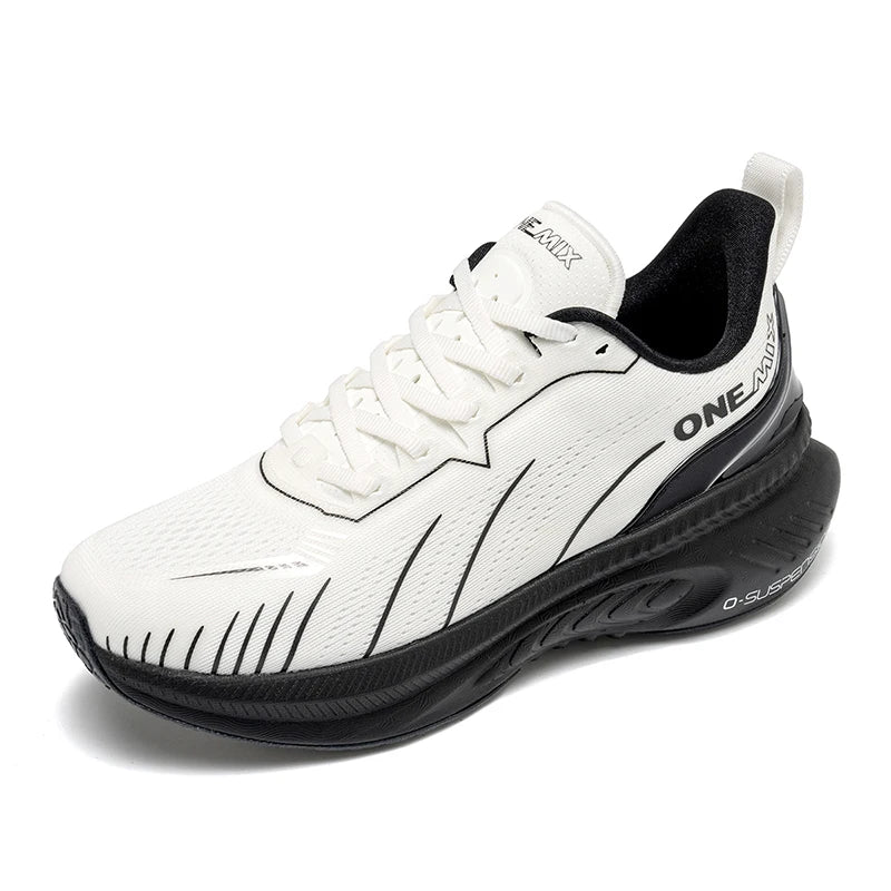 Zapatillas de running ONEMIX con nueva amortiguación para hombre, aptas para corredores de peso elevado, deportivas con cordones para mujer, antideslizantes, de exterior, zapatillas atléticas masculinas