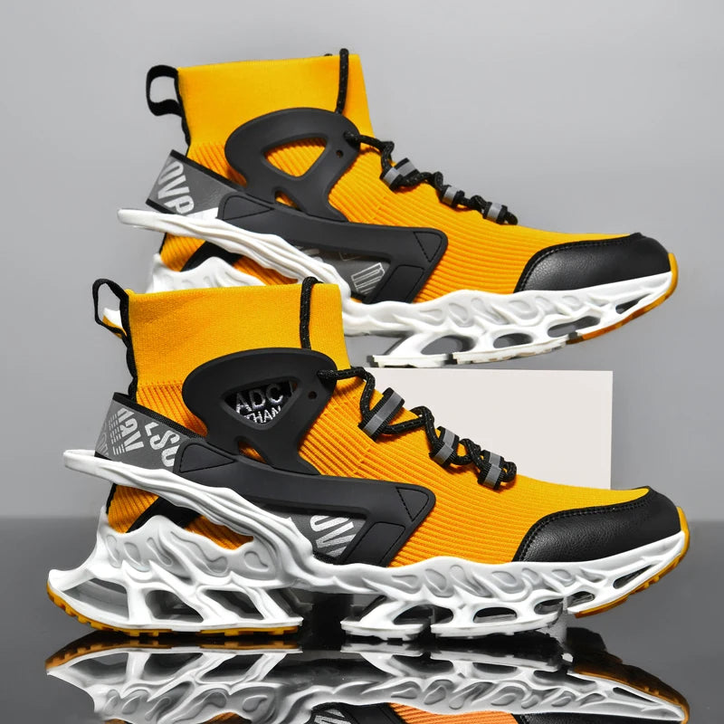 Chaussures de course respirantes pour hommes, baskets pour hommes, mocassins à la mode, chaussures de tennis décontractées, course d'entraînement, luxe