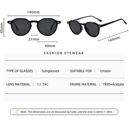 Ochelari de soare de modă Peekaboo TR90, UV400, pentru femei, verzi și maro, polarizați, pentru bărbați și femei, din acetat, unisex, stil de vară