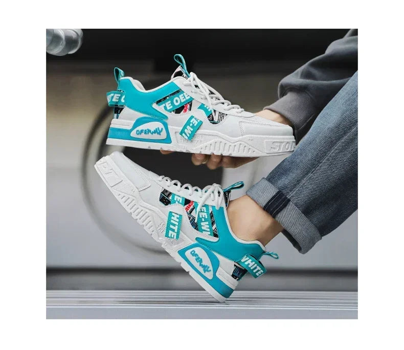 Sapatilhas de skate para homem, verão, em pele, casuais, moda, outdoor, corrida, desporto, caminhada, ténis, plataforma, designer, luxo