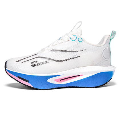 Zapatillas de running con placa de carbono para hombre y mujer, profesionales para maratón, competición y entrenamiento en carretera, transpirables y ligeras