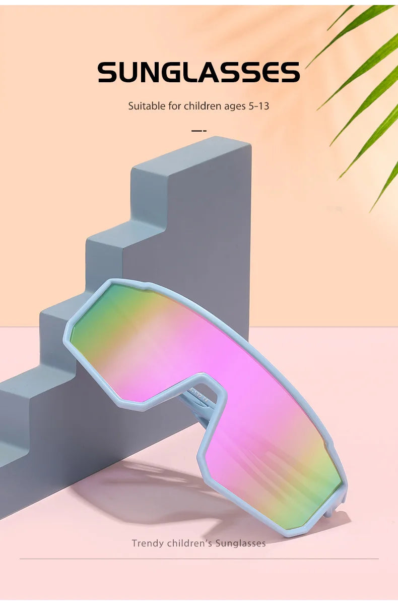 Ochelari de soare polarizați pentru copii, ochelari de ciclism pentru activități în aer liber, protecție UV400, ochelari de soare pentru băieți și fete cu vârsta între 5 și 13 ani