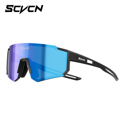 SCVCN Ochelari de soare sportivi pentru fete, ochelari de ciclism pentru copii, ochelari fotocromatici UV400, ochelari de baseball pentru băieți, ochelari pentru activități în aer liber, ochelari de soare pentru alergare și drumeții