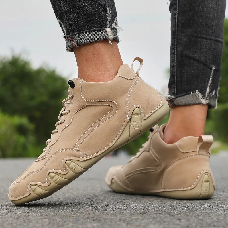 Men's Casual Shoes Comfortable High-end Leather Fashionable Casual Loafers Walking Sports Shoes Facon Designer Shoes 2025