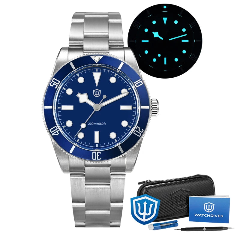 Watchdives WD7922 Quartz Watch VH31 Movement 200m Waterproof Men Watches Sapphire Crystal Luminous Vintage Watches with Gift Box