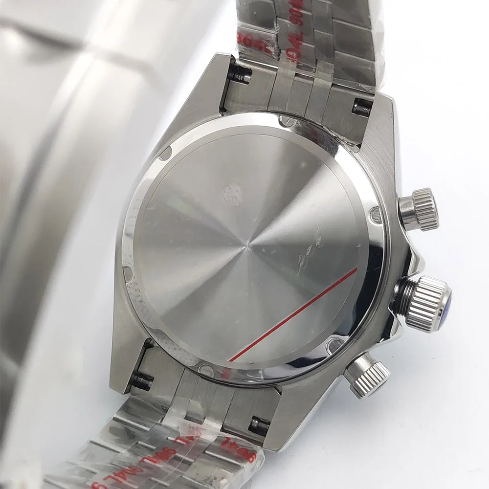 Men's watch 2025 new design vintage quartz watch 5ATM waterproof sports chronograph AR sapphire VK64 watch relogio masculino