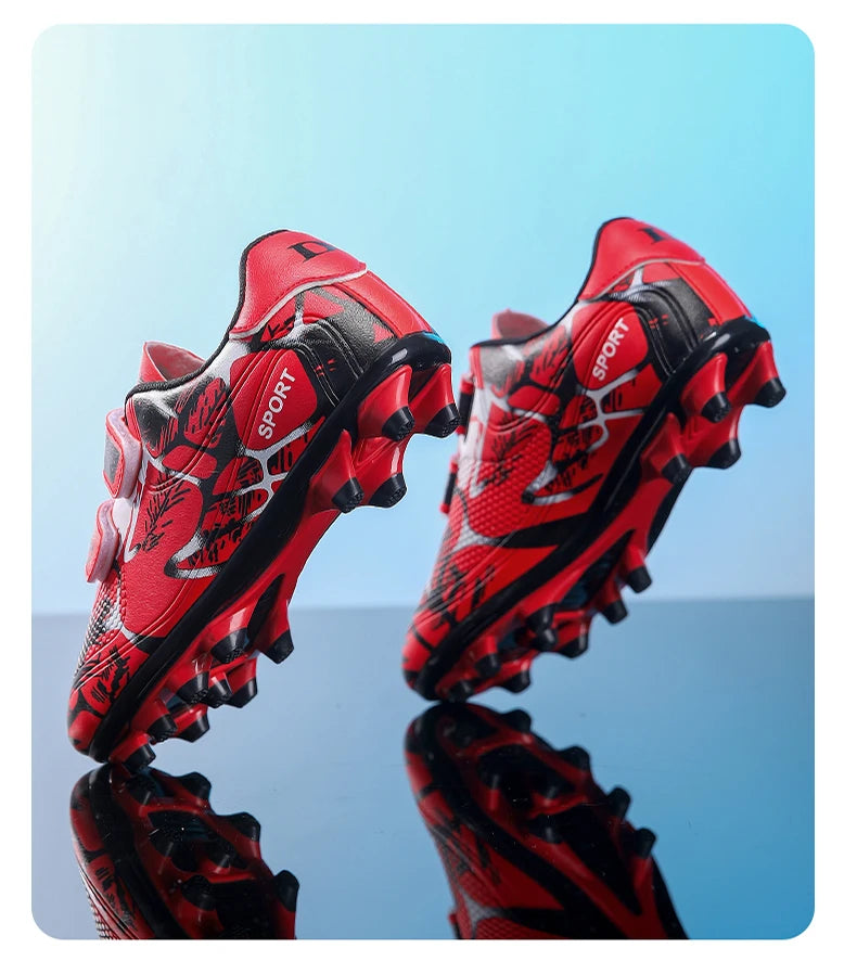 Soccer Cleats for Men and Women Breathable Lightweight Anti-Slip Firm Ground for Outdoor Football Training Match Sports