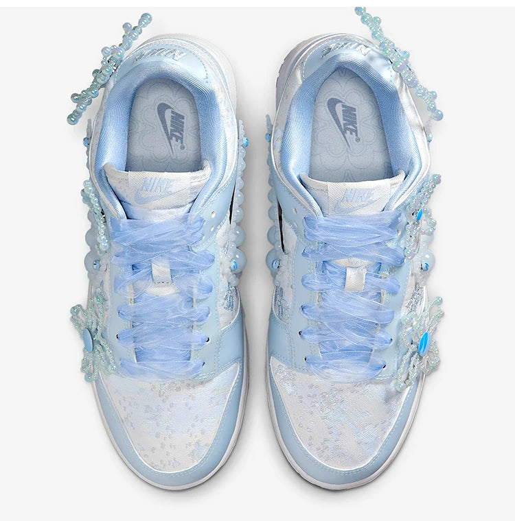 Nike Authentic Dunk Low – dámske módne ľahké ležérne tenisky s kvetinovým vzorom HV8575-100