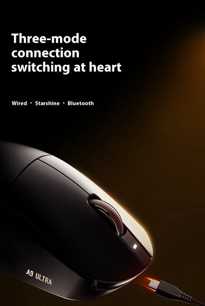 ATK A9 Plus Gaming Mouse Wireless A9/A9 SE/A9 Pro Tri Mode 8K Gaming Mouse Lightweight A9 Ultimate E-sports PC Gift Customized