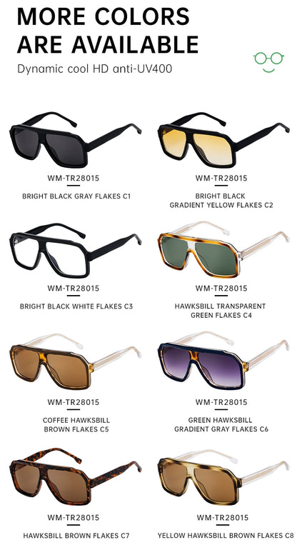 Ochelari de soare clasici, supradimensionați, pătrați, pentru bărbați, de lux, la modă, cu ramă metalică mare, ochelari de protecție, ochelari de soare eleganți pentru doamne