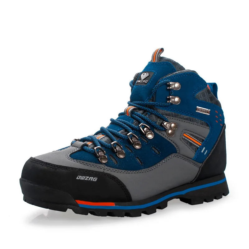 Men's Climbing Shoes, Outdoor Fashion Anti-Slip Wear-Resistant Hiking Boots, Comfortable Waterproof Snow Walking Travel Sports Shoes