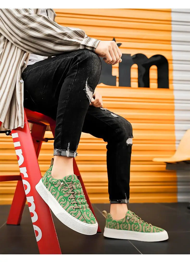 Παπούτσια σχεδιαστή μαύρα sneakers για άνδρες, παπούτσια για τρέξιμο και περπάτημα, ελαφριά καλοκαιρινά παπούτσια από καμβά 2024, ανδρικά πολυτελή sneakers