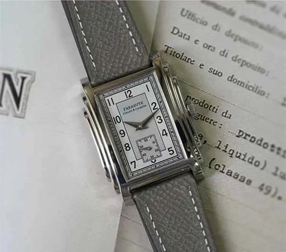 FARASUTE Original Design Square Manual Mechanical Men's Watch Seagull Movement Luxury Retro Sapphire Mirror Waterproof Men Watch