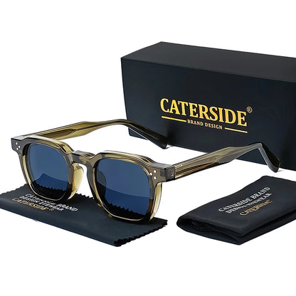CATERSIDE Fashion Men Sunglasses Small Frame Square Personalized Design Sun Glasses Women Travel Party Business Festival Gift