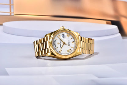 2026 New PAGANI DESIGN Enamel Dial DD36 Luxury Silver Gold Automatic Watch For Men AR Sapphire Crystal Mechanical Wristwatch Men