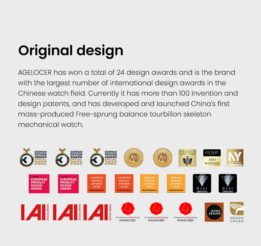AGELOCER Original Budapest Watch Steel Strap Men's Business Dress Big Calendar Automatic Mechanical Watch Birthday Gift for Men