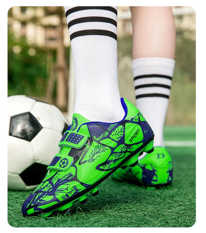 Soccer Cleats for Men and Women Breathable Lightweight Anti-Slip Firm Ground for Outdoor Football Training Match Sports