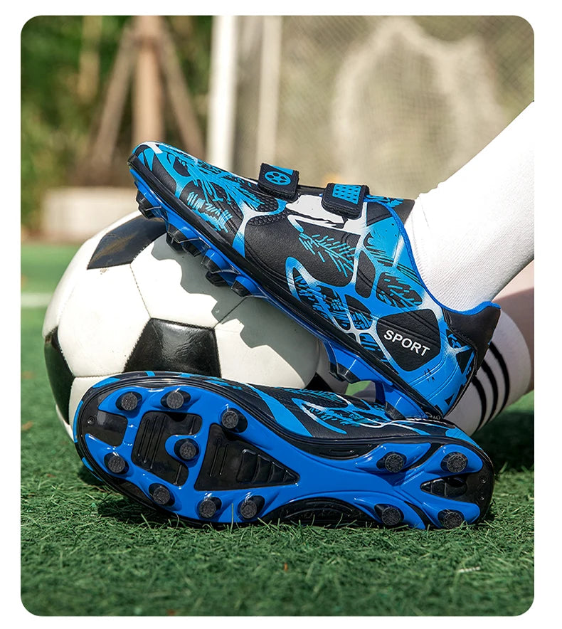 Soccer Cleats for Men and Women Breathable Lightweight Anti-Slip Firm Ground for Outdoor Football Training Match Sports