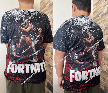 Fortnite T Shirt Men Shoot Game Battle Hero Tshirt Victory Royale Clothing Young Children T-shirts for Boys Girls of 2-14 Years