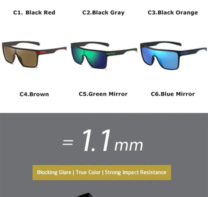 Ochelari de soare polarizați CRIXALIS pentru bărbați, pătrați, supradimensionați, antireflex, pentru șoferi, ochelari de soare cu oglindă, pentru femei, ochelari de protecție UV400, pentru bărbați