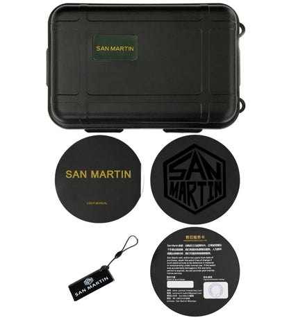 San Martin 40mm Water Ghost PT5000 Automatic Men Diving Watch Business Mechanical Sapphire Waterproof 20Bar Luxury BGW-9 SN0017D