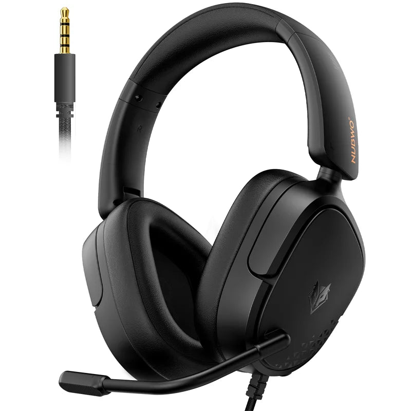 NUBWO HG04L Gaming Headset for PS5/PS4, Xbox Series X|S/Xbox One, Switch Clear Unidirectional Mic 3.5mm Jack Headphone for Gaming