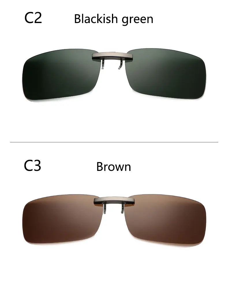 BOYSEEN Ochelari de soare polarizați cu clemă, lentile pentru vizibilitate zi și noapte la volan, unisex, sport, pescuit, ochelari pentru miopie, bărbați, femei, călătorii, activități în aer liber