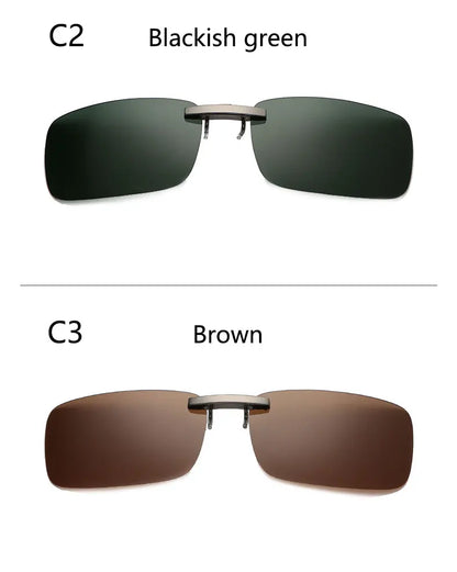 BOYSEEN Ochelari de soare polarizați cu clemă, lentile pentru vizibilitate zi și noapte la volan, unisex, sport, pescuit, ochelari pentru miopie, bărbați, femei, călătorii, activități în aer liber