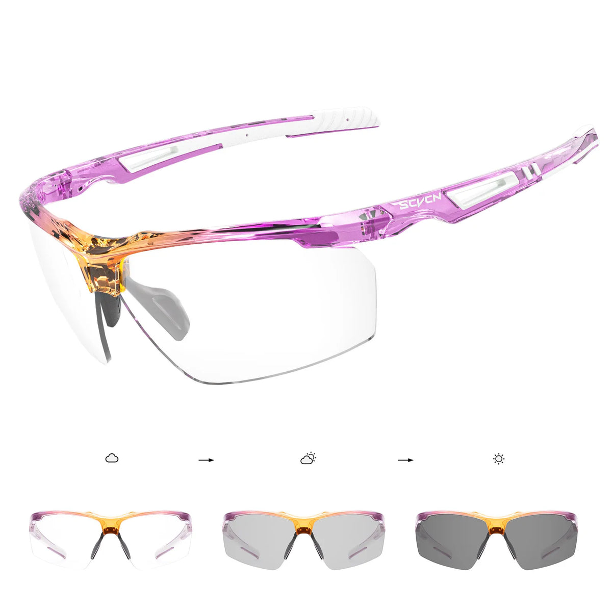 Ochelari de ciclism polarizați SCVCN, ochelari de soare pentru alergare, protecție UV, ochelari pentru ciclism sportiv, MTB, bicicletă de șosea, ochelari pentru femei, ochelari de protecție pentru ciclism
