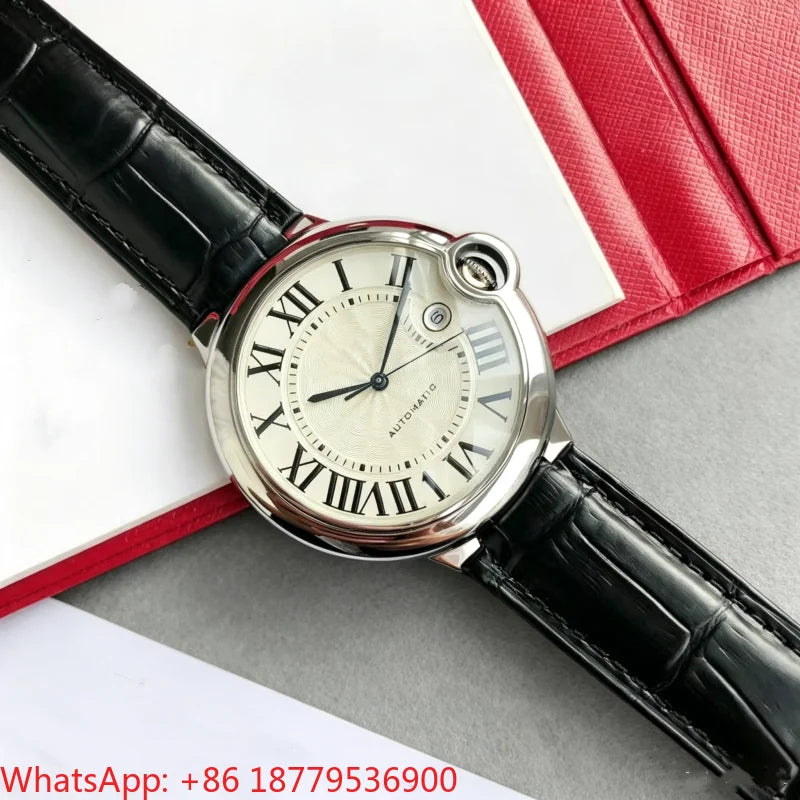 2026 Men Fashion Watch 904L Stainless Steel Leather 42MM Automatic Mechanical High-Quality AAA Custom Watches