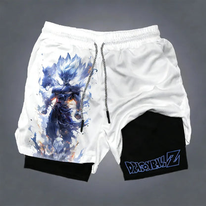 Dragon Ball Goku Unisex Harajuku Anime Printed 2026 Καλοκαιρινό νέο προϊόν Φαρδύ αθλητικό αναπνέον σορτς διπλής στρώσης γρήγορου στεγνώματος