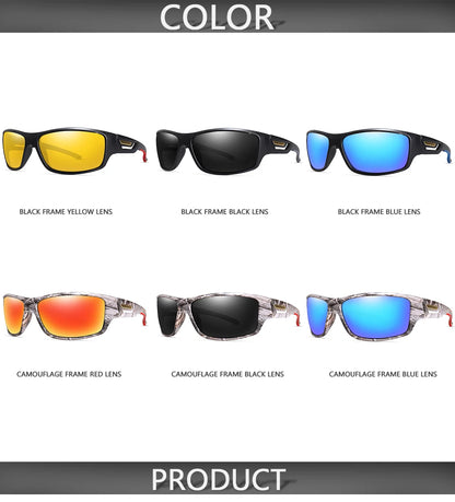 Ochelari de soare LOISRUBY cu lentile polarizate, camuflați, pentru ciclism, șofat, activități în aer liber, protecție Tacakle, sport, pescuit și alergare