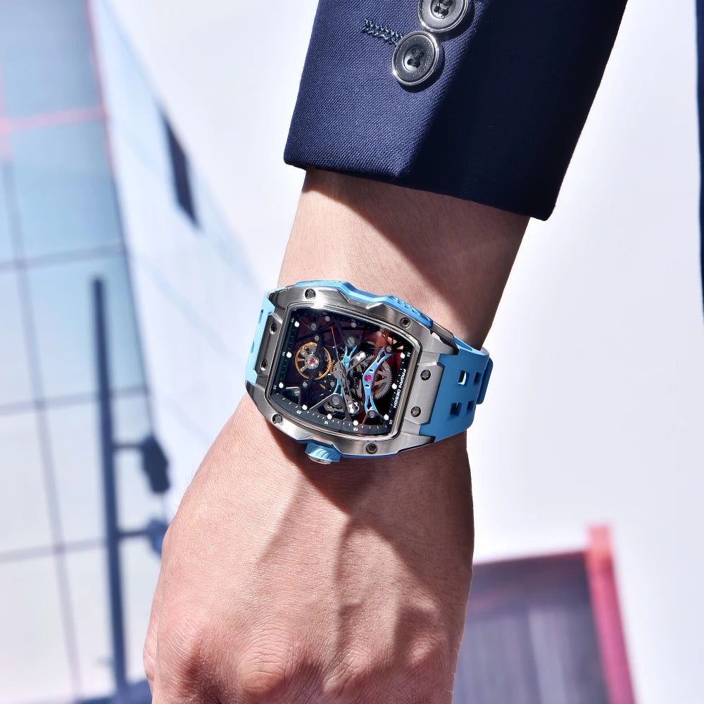 PAGANI DESIGN 2026 42MM New Alien Hollow Back Transparent Movement Luxury Men Watch Sapphire Glass Automatic Men Watches For Men