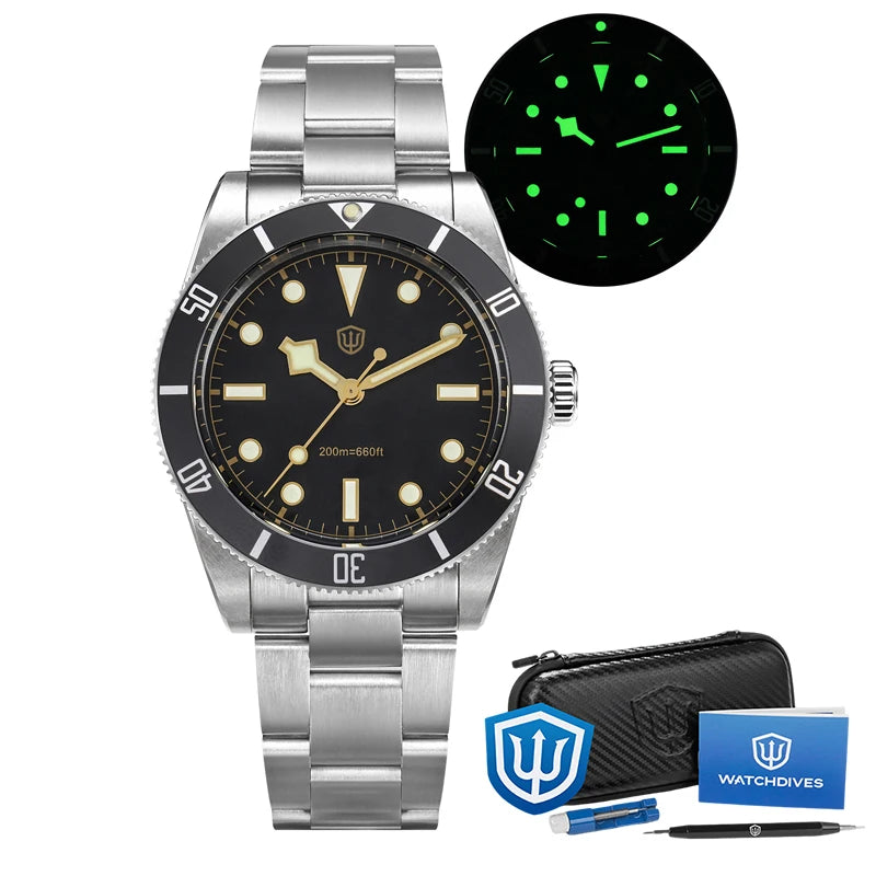 Watchdives WD7922 Quartz Watch VH31 Movement 200m Waterproof Men Watches Sapphire Crystal Luminous Vintage Watches with Gift Box