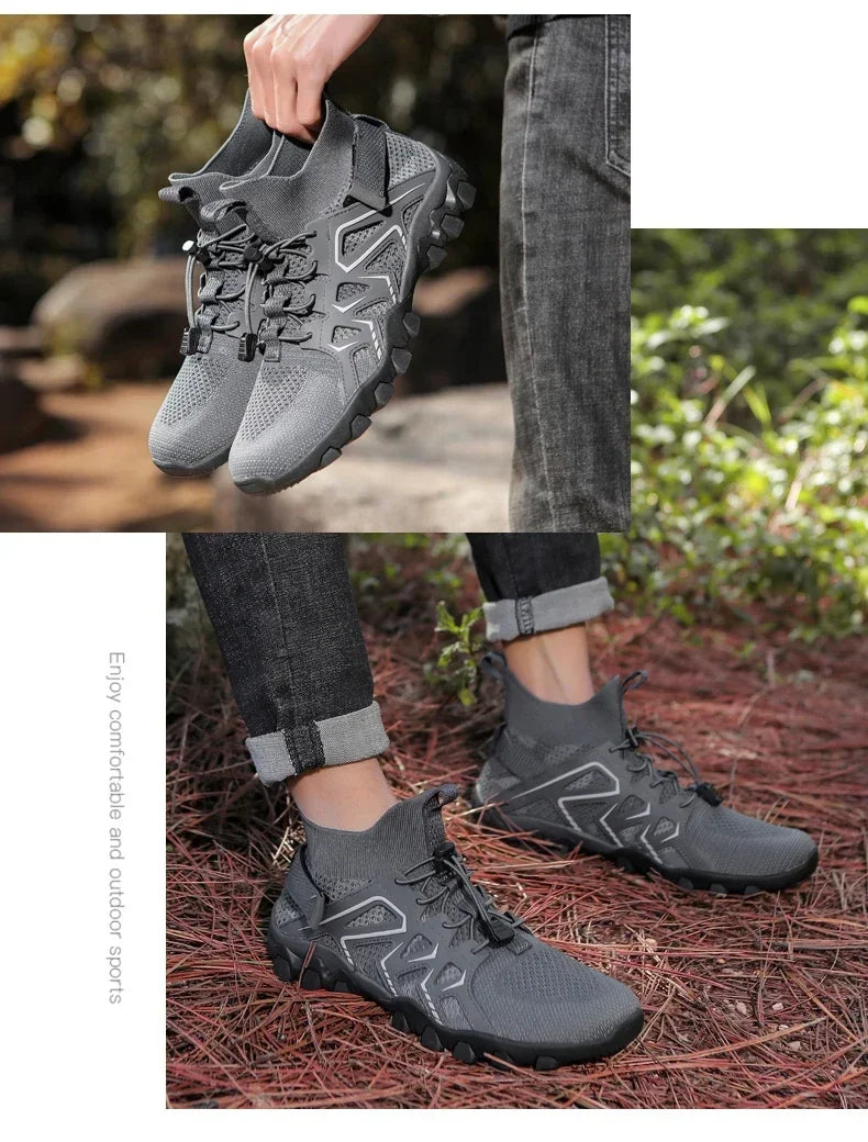 Unisex Breathable Quick Drying Fishing Water Sport Shoes Summer Upstream Barefoot Aqua Boots Outdoor Non-Slip Women Beach Shoes