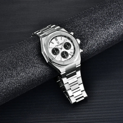 PAGANI DESIGN PD1707 Men's Quartz Watches 40MM Stainless Steel Sapphire Glass Top Brand Watch Gift for Men Reloj Hombre 2024 New
