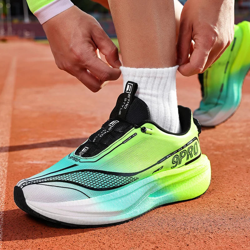 Unisex Sports Shoes Soft Sole Lightweight Flat Bottom Competition Training Shoes 2026 New Shock-Absorbing Racing Running Shoes