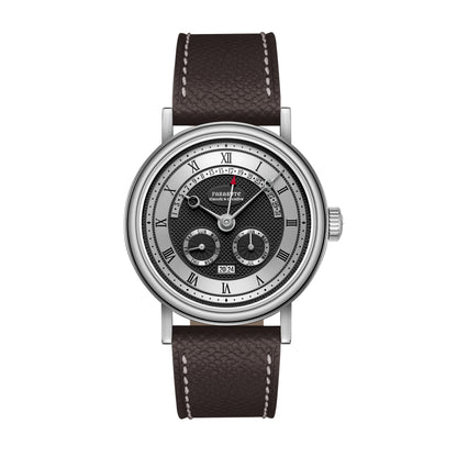 FARASUTE Men's Mechanical Watch Flyback Function Seagull Movement Month Display Week Display Calendar YearDisplay Sapphire Watch