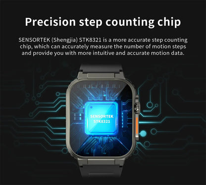 LIGE 600mAh New Ultra Smart Watch Men Bluetooth Call TWS Local Music Sport Clock 1.96'' IP68 Waterproof Relógio Smartwatch Women