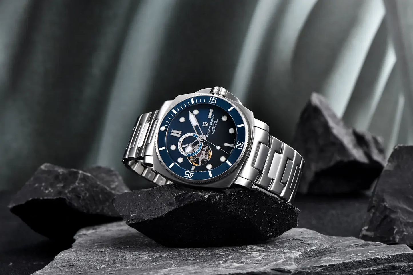 PAGANI DESIGN 2026 Original 43MM Men's Automatic Mechanical Watch NH39 200M Waterproof AR Sapphire Mirror Watches For Men ﻿