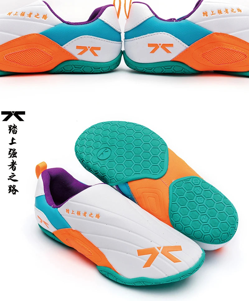 Firmway Professional Taekwondo Shoe for Unisex Soft Sole Kids Kung Fu Comfortable Men Women Tai Chi Karate Shoes White Sneakers