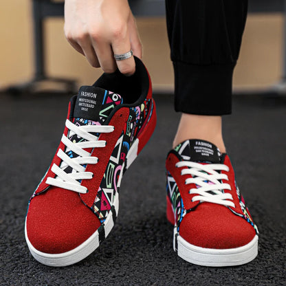YRZL skateschoenen voor heren, canvas sneakers, casual ademende wandelschoenen, lichtgewicht platte herenschoenen, streetwear trend sportschoenen