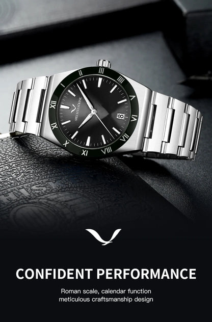 Dropshipping New Fashion Specht & Söhne Luxury Quartz Watch For Men 38MM Stainless Steel Watch Sapphire Crystal 50M Waterproof