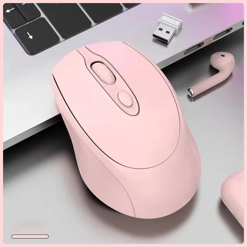Bluetooth-Compatible Wireless Mouse 2.4G Rechargeable Wireless Computer Mouse USB Silent Gamer Mice for PC Laptop Macbook Tablet