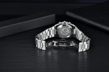 2025 PAGANI DESIGN PD1707 Mens Quartz Wristwatches 40MM Stainless Steel Sapphire Glass Waterproof Luxury Clock Gift Reloj Hombre