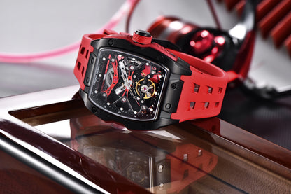PAGANI DESIGN New Men's Watch Luxury Sapphire Crystal Stainless Steel Automatic Mechanical Watch Business Casual Skeleton Dial