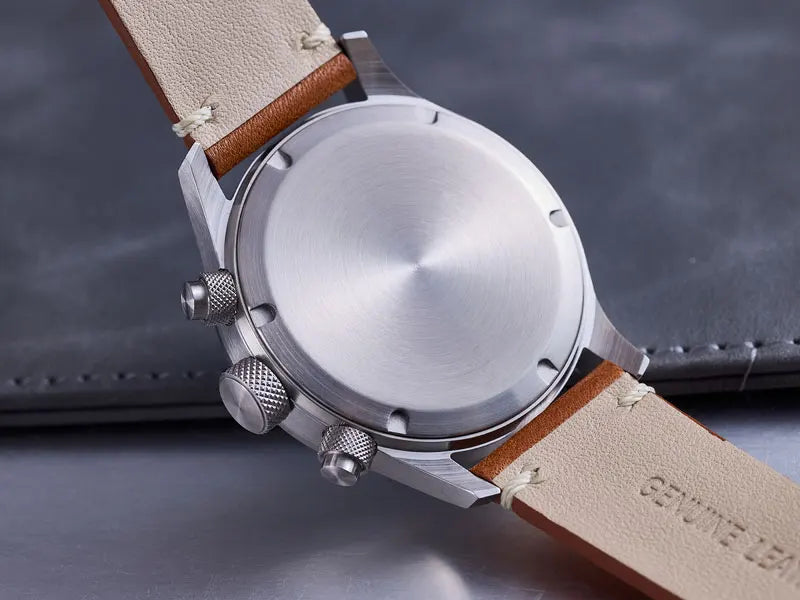 Milifortic 39MM Fashion Chronograph Watch Man R086 Retro C3Luminous Stainless Steel Waterproof 100M VK63 Quartz Watches For Man