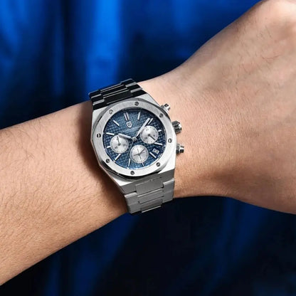 PAGANI DESIGN PD1707 Men's Quartz Watches 40MM Stainless Steel Sapphire Glass Top Brand Watch Gift for Men Reloj Hombre 2024 New