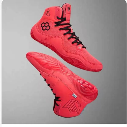 Men's and Women's Wrestling Shoes Competition Sport Gym Training Shoes Top Quality Comfortable Boxing Sport Shoes Sizes 36-45