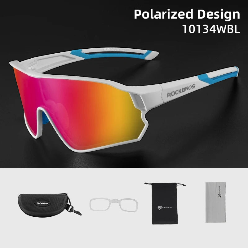 Ochelari de soare polarizați ROCKBROS, ochelari de protecție pentru sport, ochelari pentru bicicletă, drumeții în aer liber, camping, golf, ochelari de ciclism, UV400